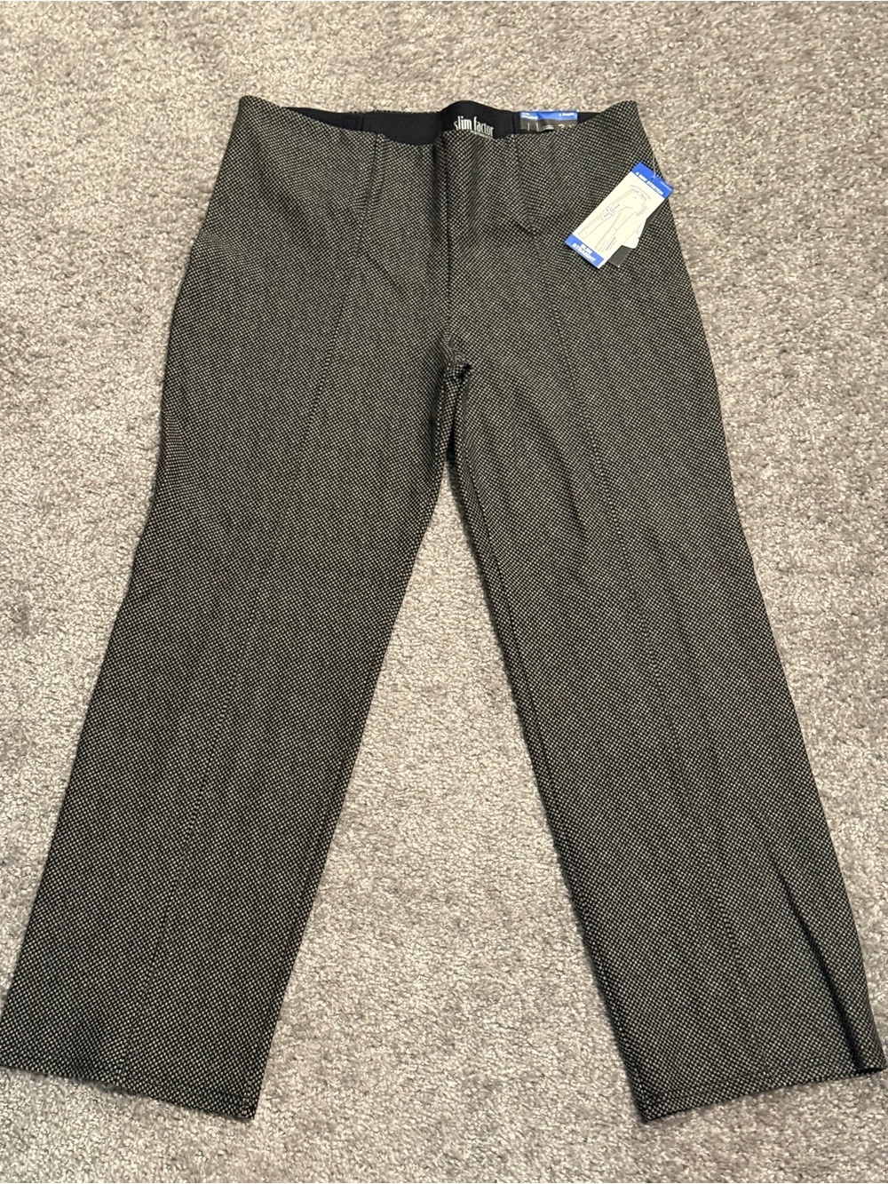 Investments Women’s Black and White Patterned Dress Pants
